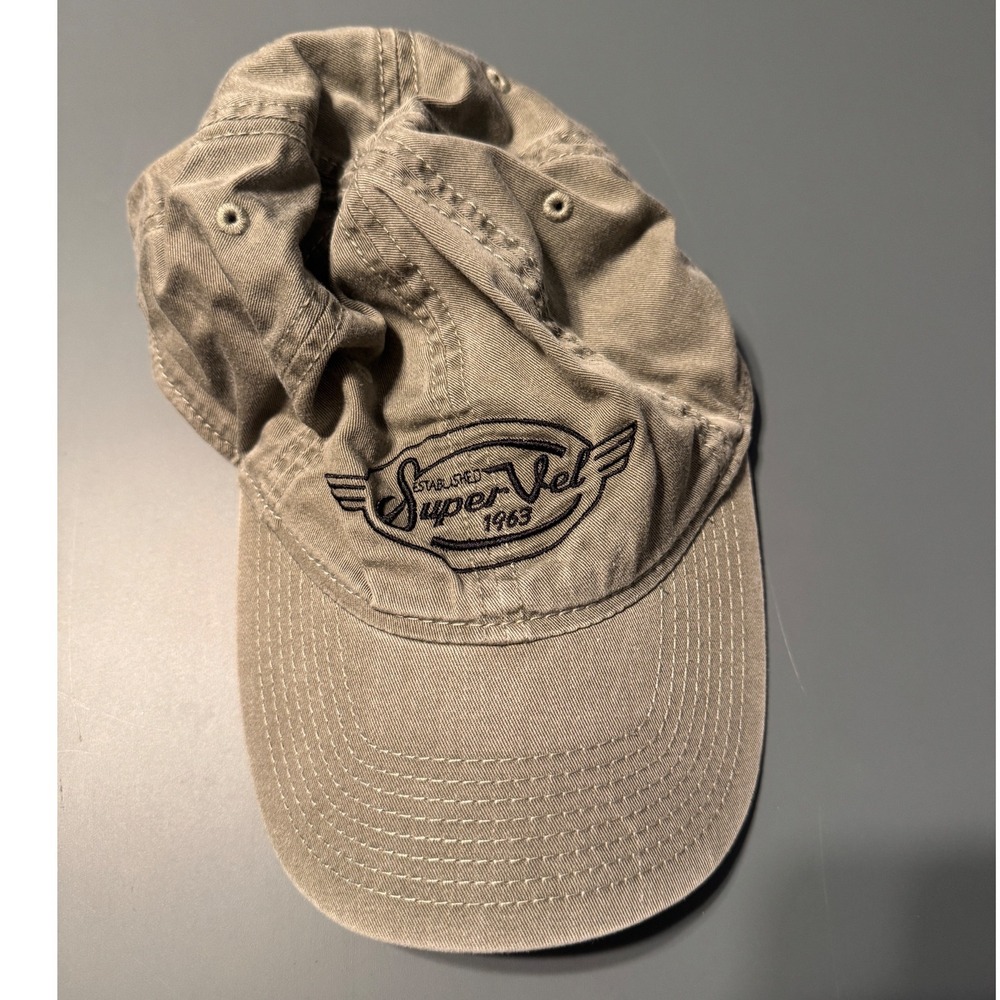 Super Vel Ammunition Hat Cap Original 1963 American Style 100% Cotton Gray